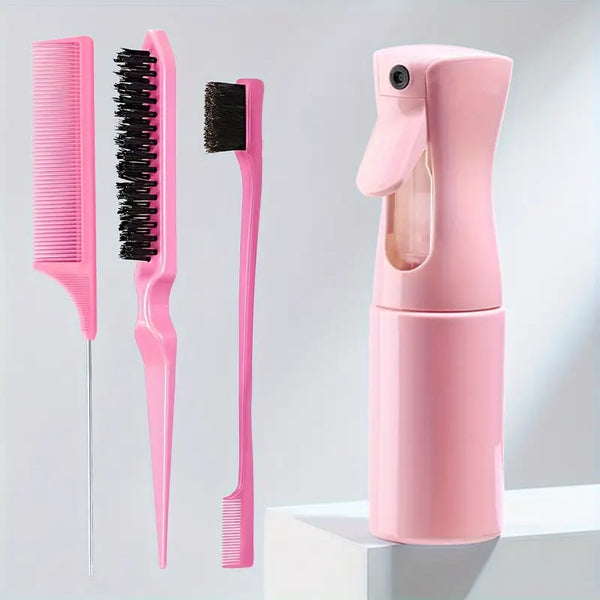 4-Piece Watering Can and Hair Styling Comb Set