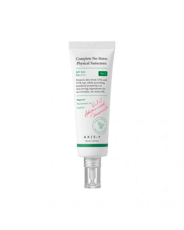 AXIS-Y Complete No-Stress Physical Sunscreen SPF 50+ PA++++ Version 3 - 1.69 fl oz (50 ml)