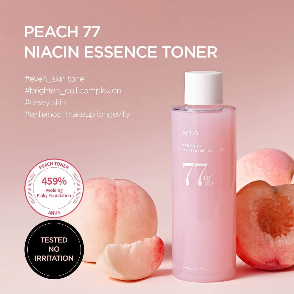 Anua Peach 77% Niacin Essence Toner - 250ml