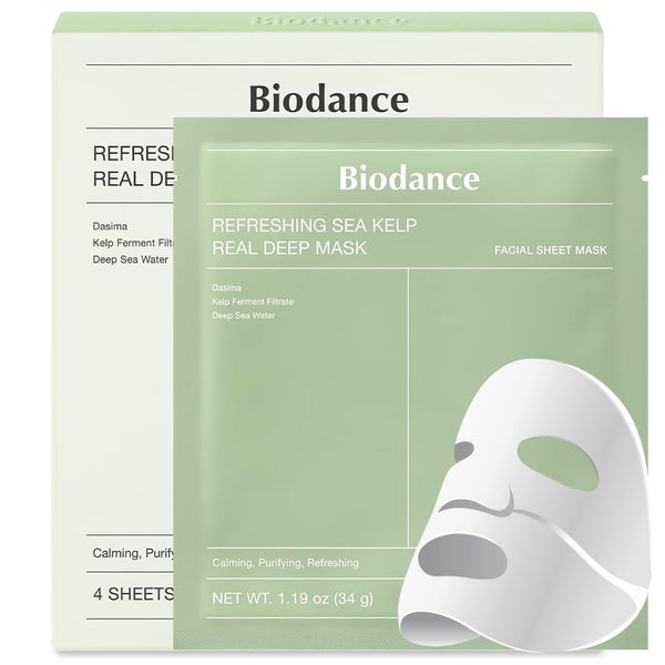 Biodance Refreshing Sea Kelp Real Deep Mask - 4 Sheets