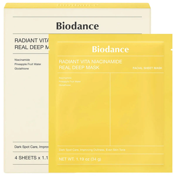 Biodance Radiant Vita Niacinamide Real Deep Mask - 4 Sheets