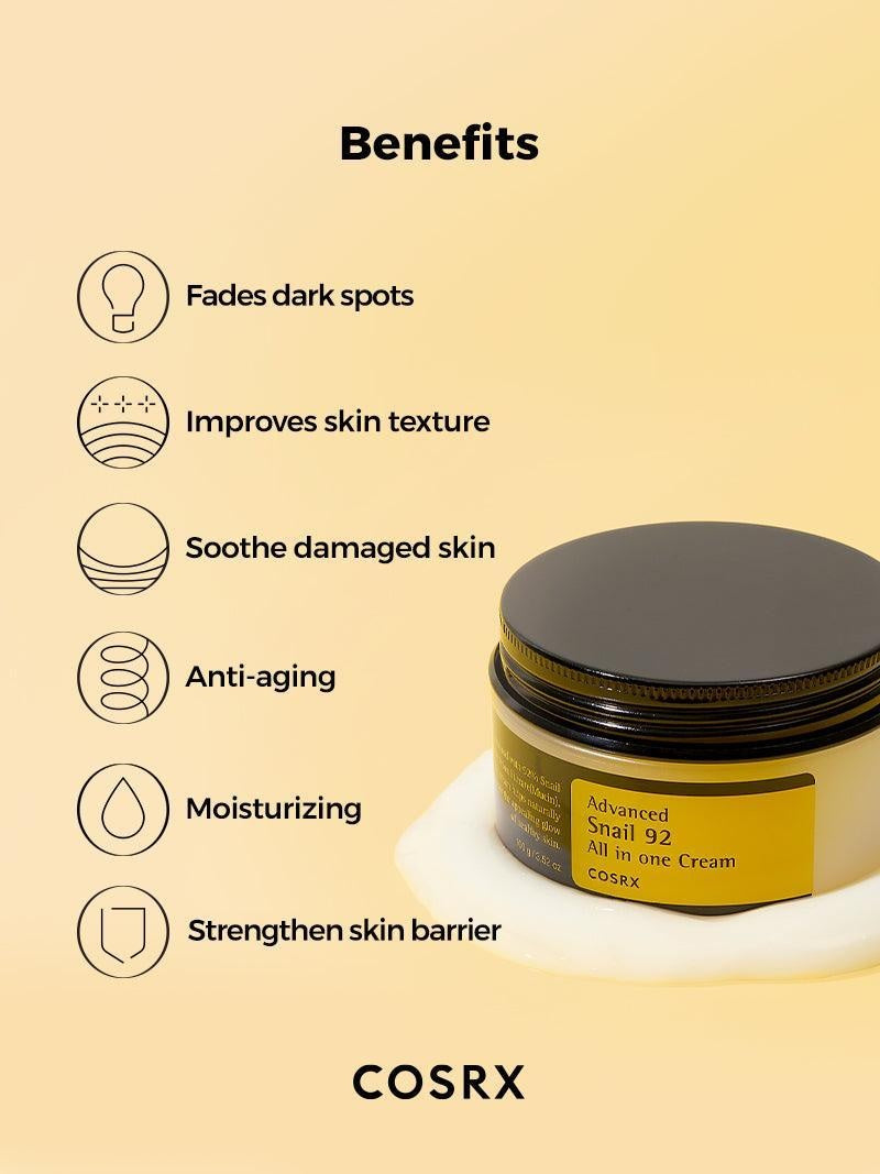 COSRX Advanced Snail 92 All in One Cream 3.52 oz (100 g)