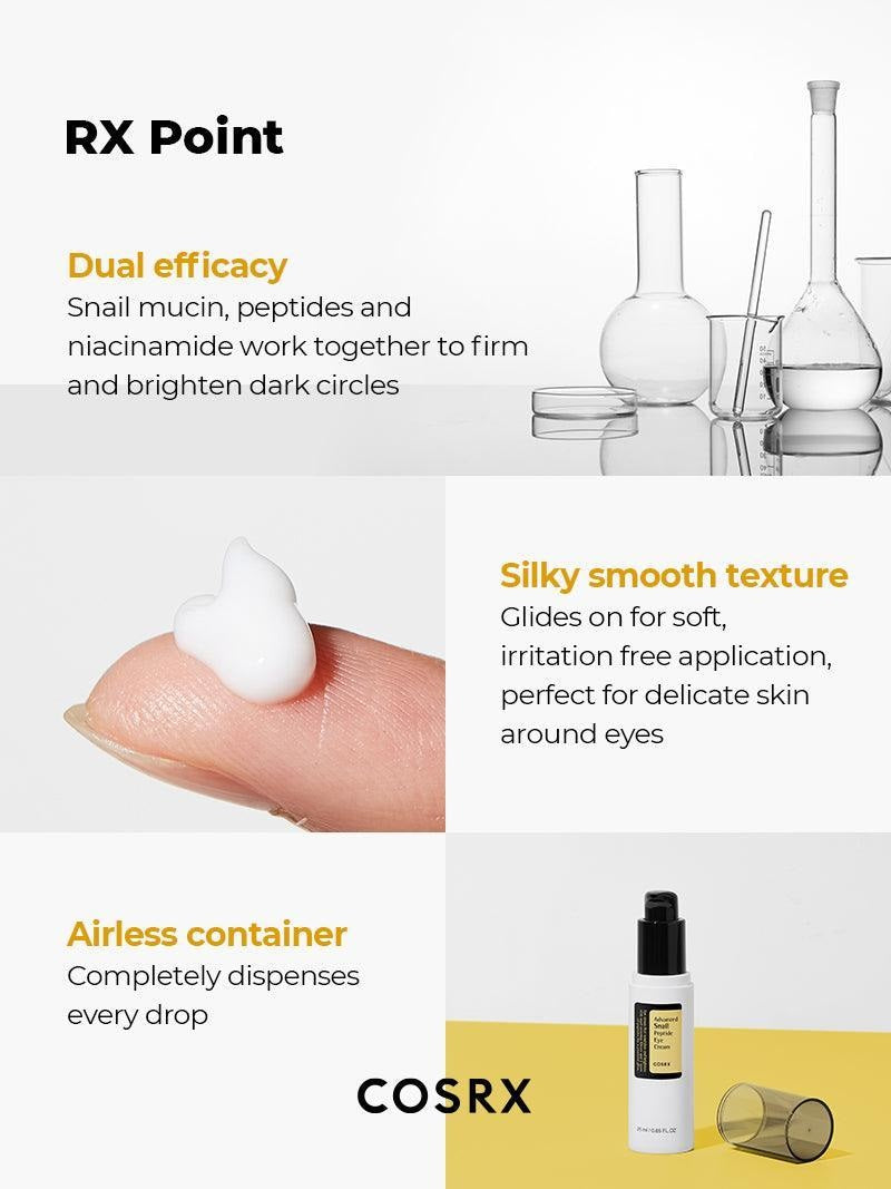 COSRX Advanced Snail Peptide Eye Cream - 0.84 fl oz (25 ml)
