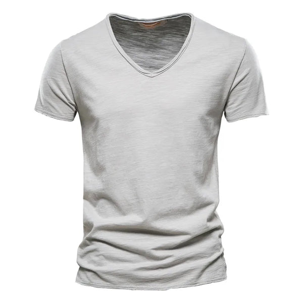 Slim Fit V-Neck Short Sleeve Tee T-shirt