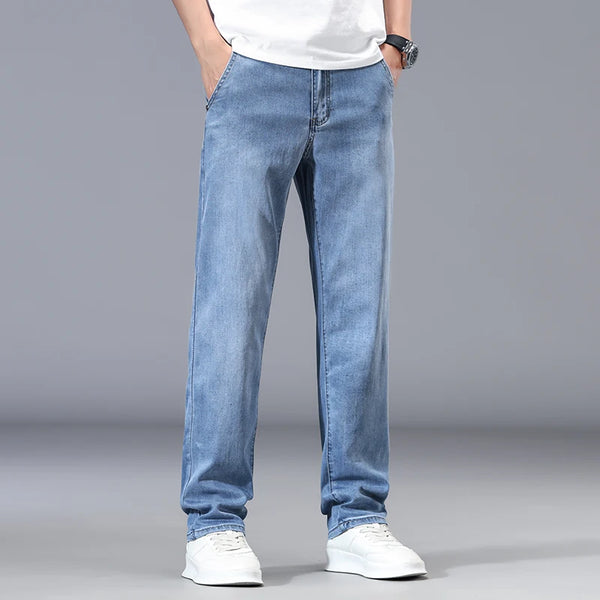 Straight Leg Stretch Lyocell Jeans