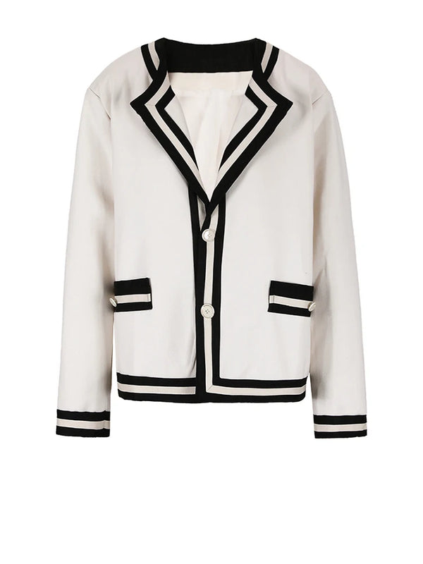 Striped Oversized Blazer