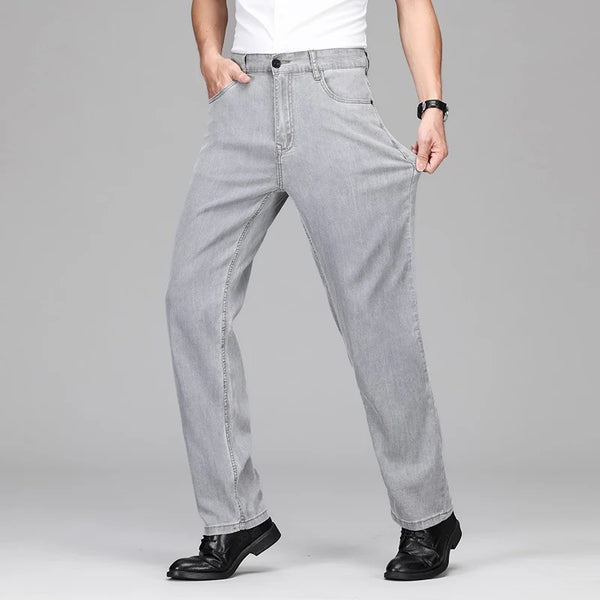 Straight Leg Lyocell Jeans