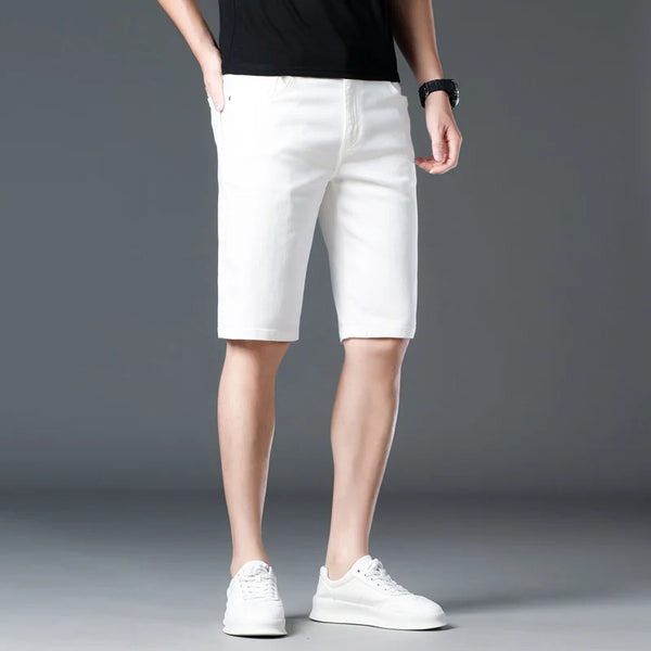 Fit Lyocell Denim Shorts
