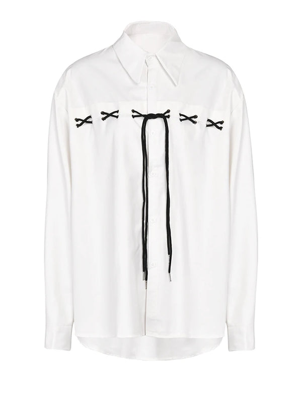 Long Sleeve Oversized Shirt in White
