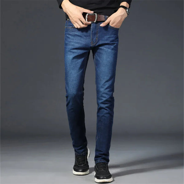 Distressed Denim Casual Stretch Slim Jeans