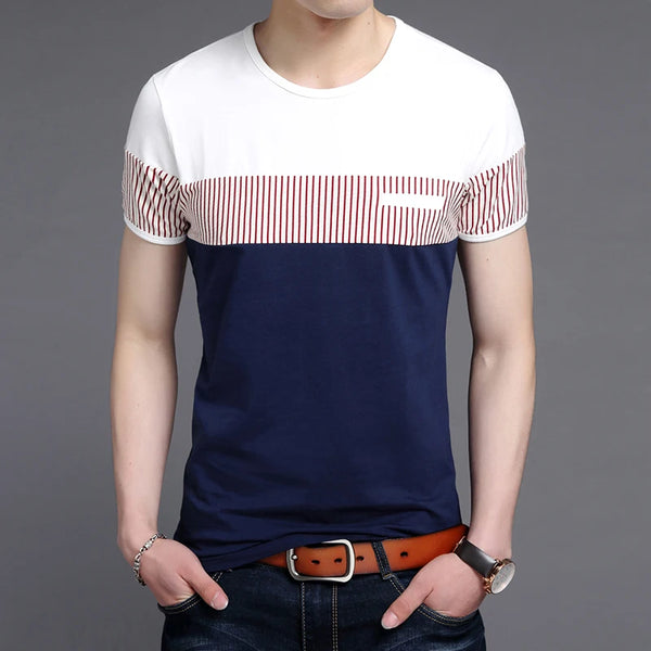 O-Neck Short Sleeve Tee T-shirt In Multi