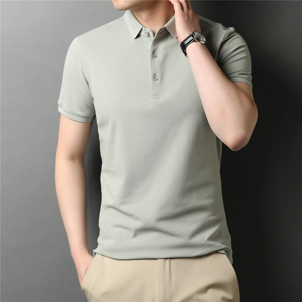 Casual Short Sleeve Soft Cotton Polo-Shirt
