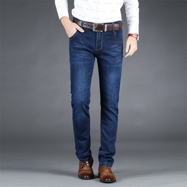Dark Blue Classic Style Fit Jeans