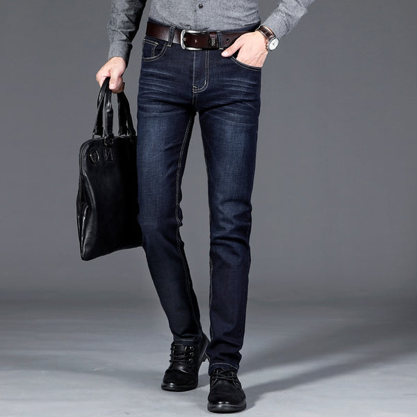 Classic Style Stretch Jeans