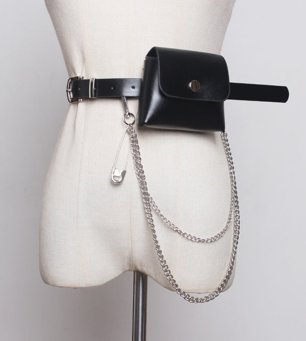 Chain Mini-bag Leather Belt